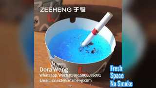 Wegwerp papieren asbak met gel