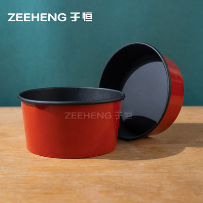 Amerikaanse markt Warme en koude voedingsmiddelen Rode papieren schalen voor allerlei gelegenheden