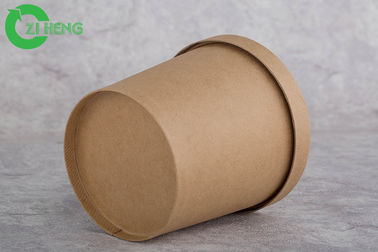 De enige het Document van Muur Dikke Kraftpapier Soepkoppen, kartonneren Bruine 8 Oz-Document Koppen met Deksels