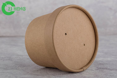 Drank/Snack het Document van Kraftpapier vormt 350 Ml Antiwater met Document Dekking Vriendschappelijke tot een kom Eco