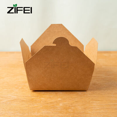 Biologisch afbreekbare Kraft papieren doos bruin en wit Milieubewuste verpakking voor duurzame bedrijfsverpakkingsstrategieën