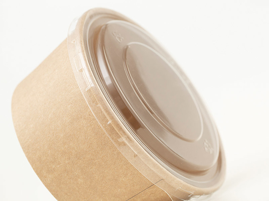 25 Beschikbare Kraftpapier de Saladekommen van Oz 750ml met Deksels voor Salade en Soep Vriendschappelijke Eco