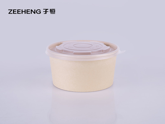Van de het Bamboevezel van LFGB 32oz Bio de Saladekom met Plastic Deksel